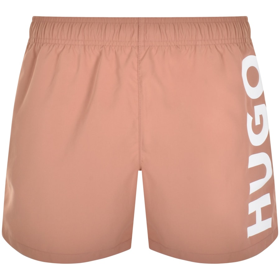 Hugo boss swim shorts pink on sale